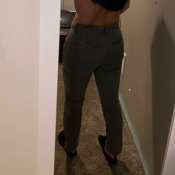 Women’s gap olive green khaki jeans-0 - Picture 3 of 5